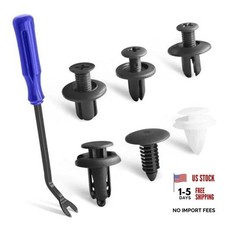 120 PCS Car Bumper Retainer Clips, Plastic Rivets Screws Push Pins Automotive