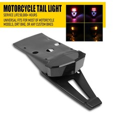 Universal Dirt Bike LED Rear Fender Brake Tail Light Turn Signal Light Lamp USA