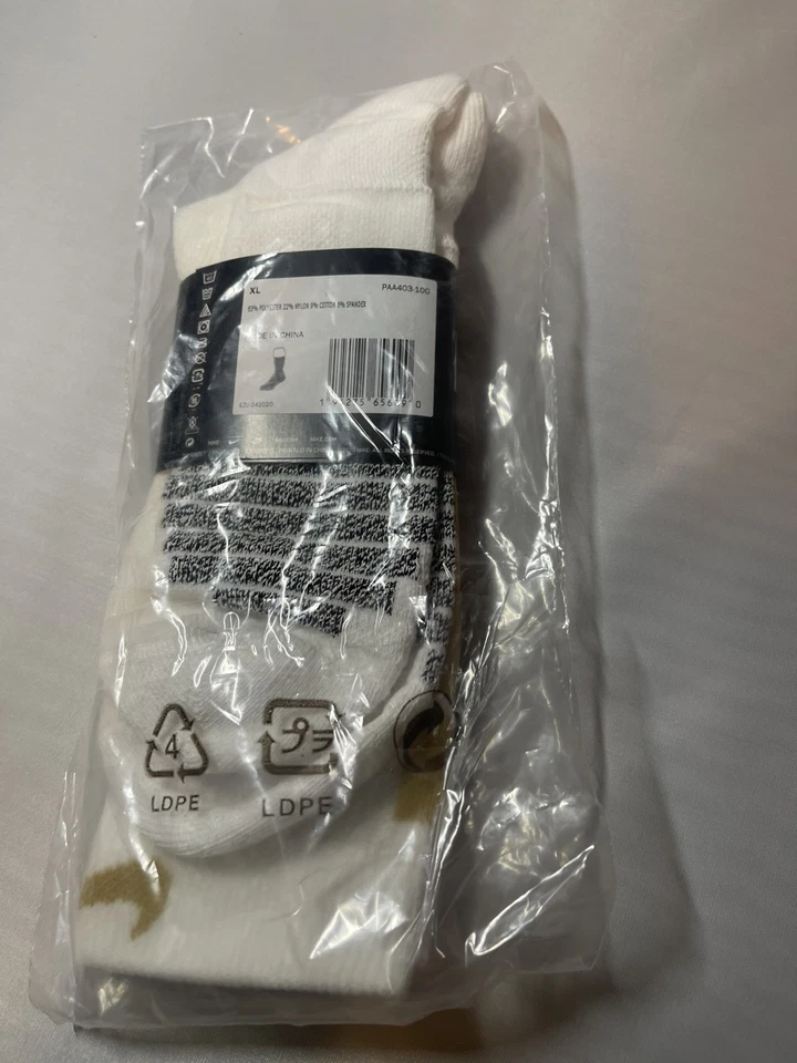 NBA Nike Authentic White X Large Knee High Socks Knee PAA403-100 S143 - Image 4 of 4