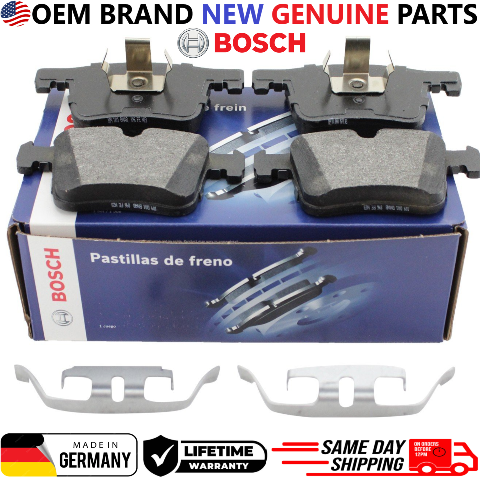 GENUINE Bosch BMW BE1561H Rear Brake Pads Fits BMW 320i 328i 330i 428i 430i