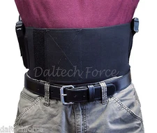 2 Gun - 6" Wide Customizable Belly Band - Elastic Holster CCW Holds Two Guns!