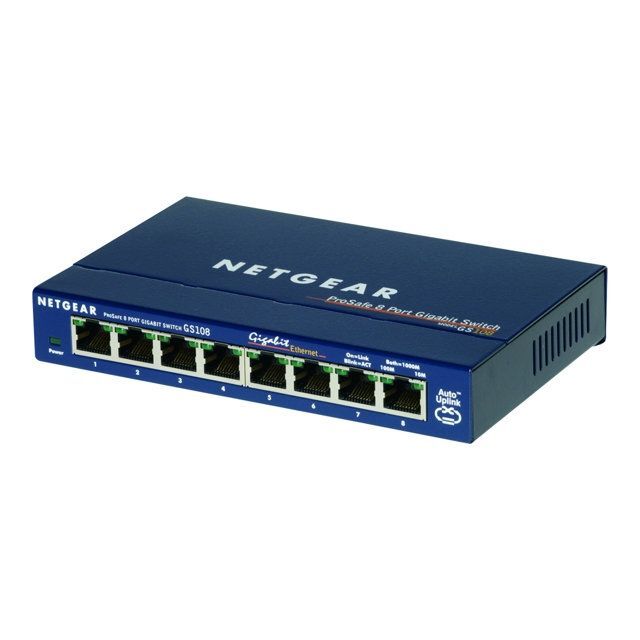 8-кратный гигабитный коммутатор Netgear GS108GE