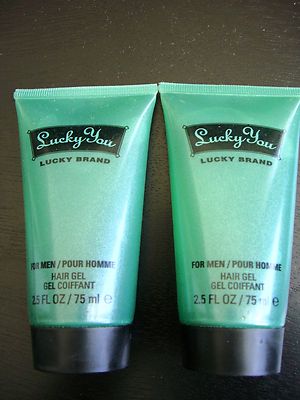 Lucky You Brand  Mens Hair Gel 2.5 oz Tube Lot of 2