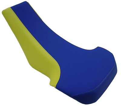 Suzuki LT250R LT 250R quadracer seat cover blue yellow | eBay