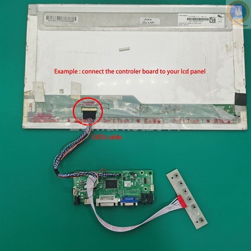 LP156WH3-TL 15,6" 40 pin VGA DVI LCD sterownik kontroler płyta monitor zestaw HD-MI - Zdjęcie 3 z 4