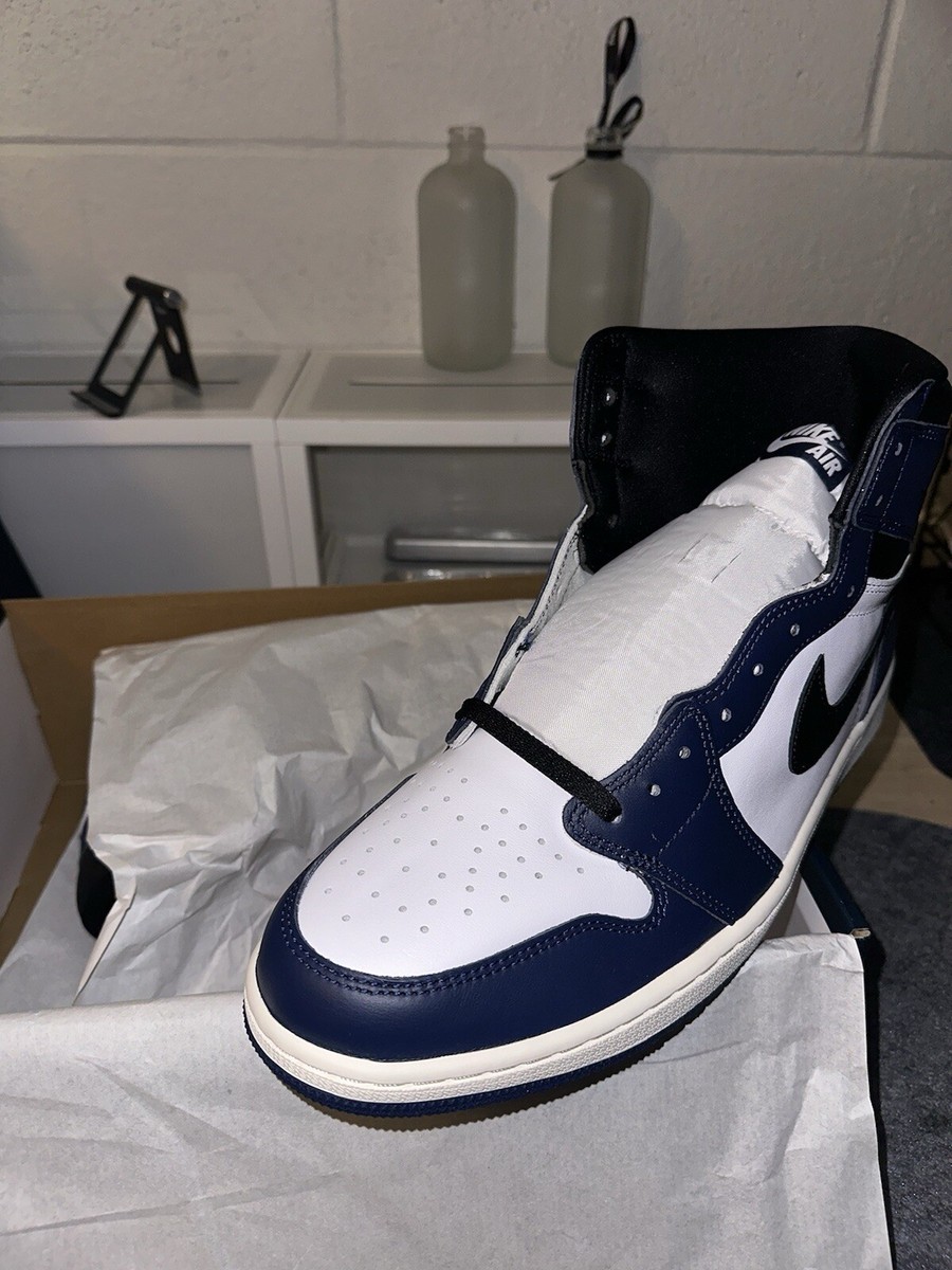 Size 14 - Air Jordan 1 Retro OG High Midnight Navy | eBay