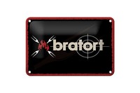 Blechschild Spruch 12X18 Cm Bratort Grill Gabeln Deko Schild