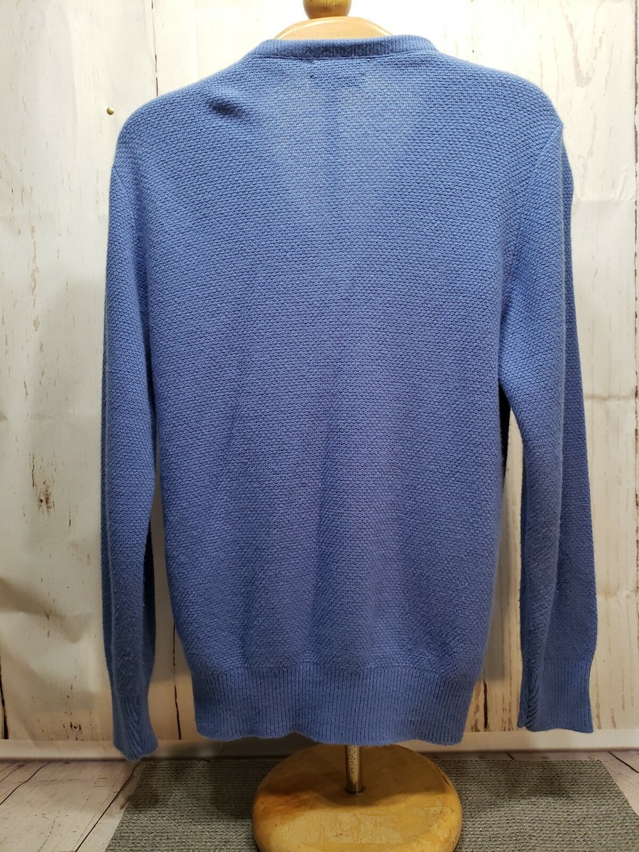 Vintage 80s Christian Dior Monsieur Blue V-neck Sweater Size Vintage 80s Christian Dior Monsieur Blue V-neck Sweater Size
