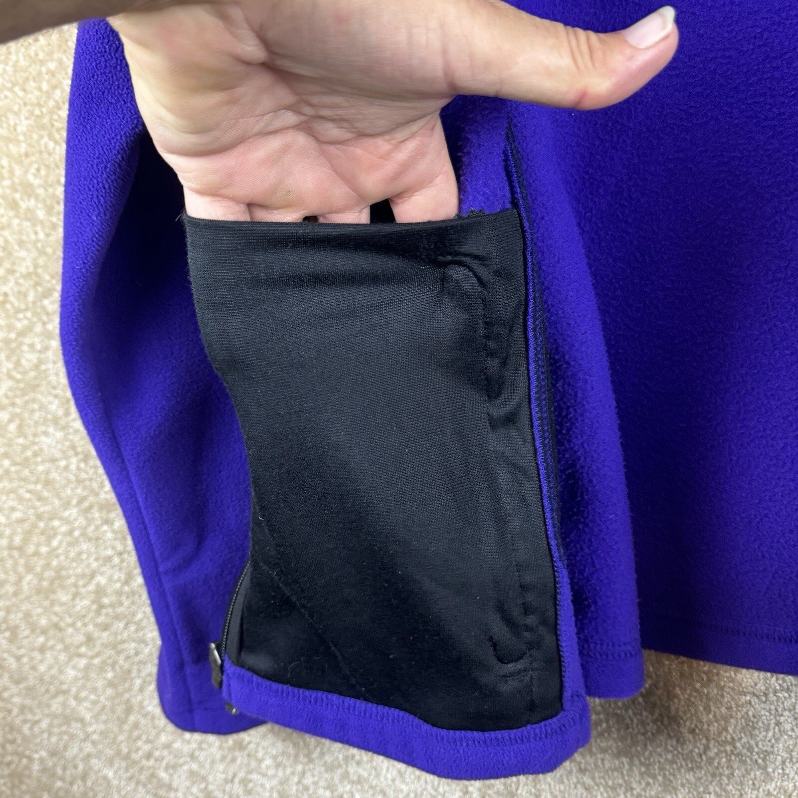 Columbia Fleece Full Zip Basic Jacket Purple/Blac… - image 6