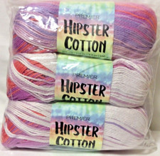 Premier Hipster Cotton Yarn 3 Pack  Melon Berry  