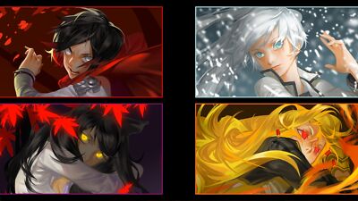 Anime rwby ruby rose yang xiao long blake belladonna  Custom Playmat Mat Pad