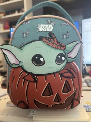 NWT Star Wars The Mandalorian Yoda Trick or Treat Pumpkin Costume Backpack Star Wars The Mandalorian Yoda Trick or Treat | Mercari main image 3