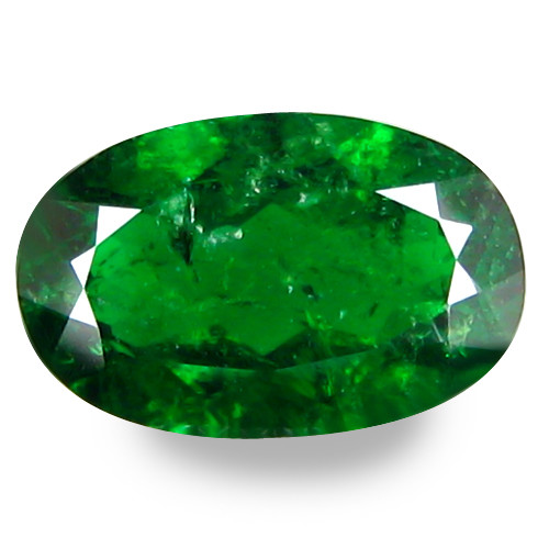 1.76Cts Gorgeous Stunning Fire 100% Natural Green Tsavorite Oval Shape Gemstone - Picture 1 of 3