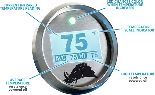 Razorback Belt Temp Gauge/Left Side Mount For 20-22 Polaris RZR PRO XP - Picture 2 of 8