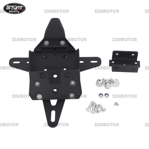 Black Rear Tail Fender License Plate Holder For CF-MOTO 675SS 675SR-R 2024-2025 - Picture 2 of 7