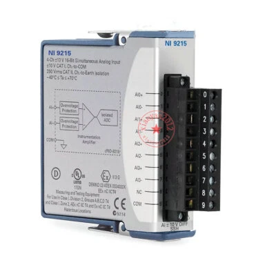National Instruments NI 9215 cDAQ Analog Input Module, Simultaneous Sampling - Bild 1 von 2