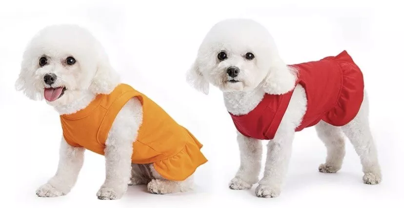 Girl dog clothes Medium dresses Small Breed