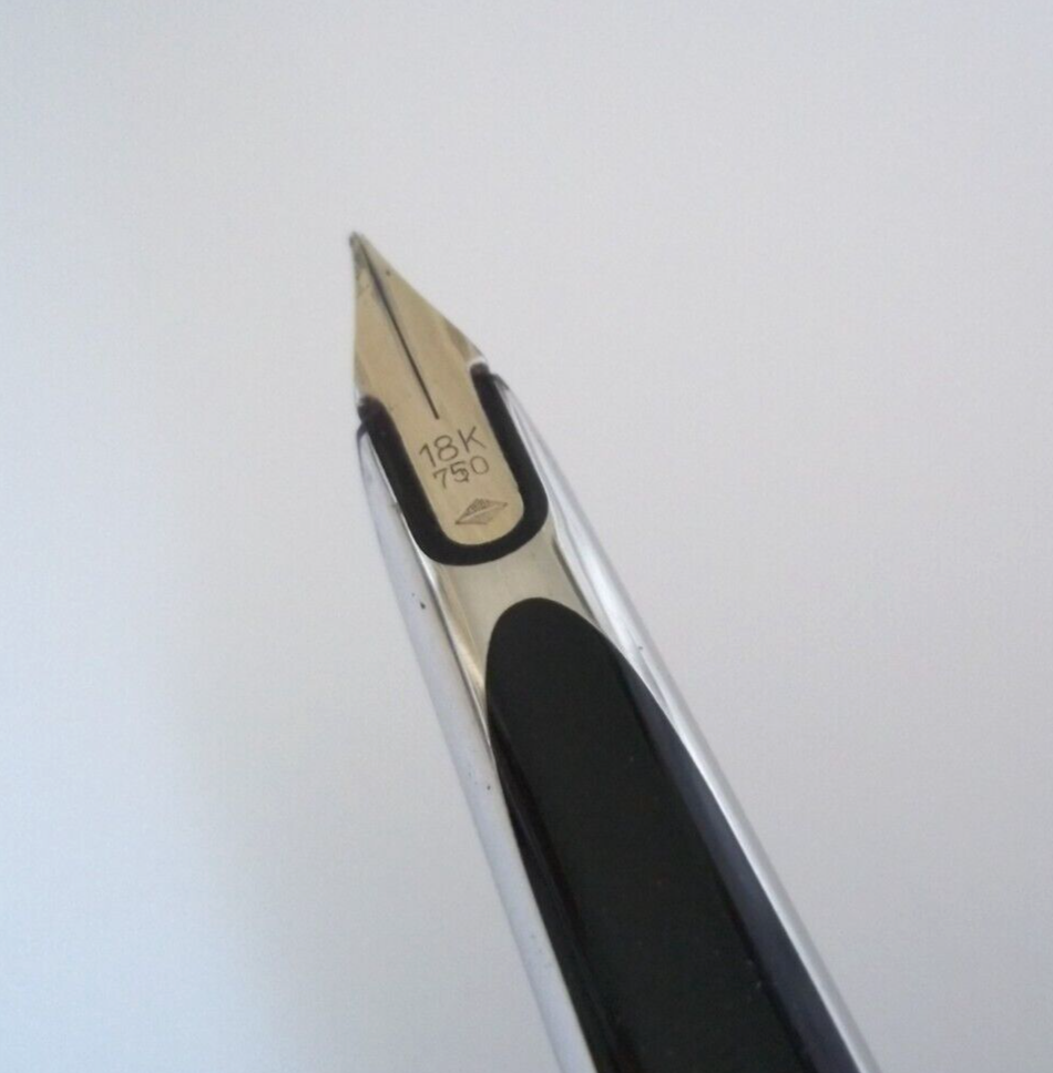 Stylo Plume Waterman 'The Lucky' - Porte Plume Argent Massif, Plume Or, Occasion