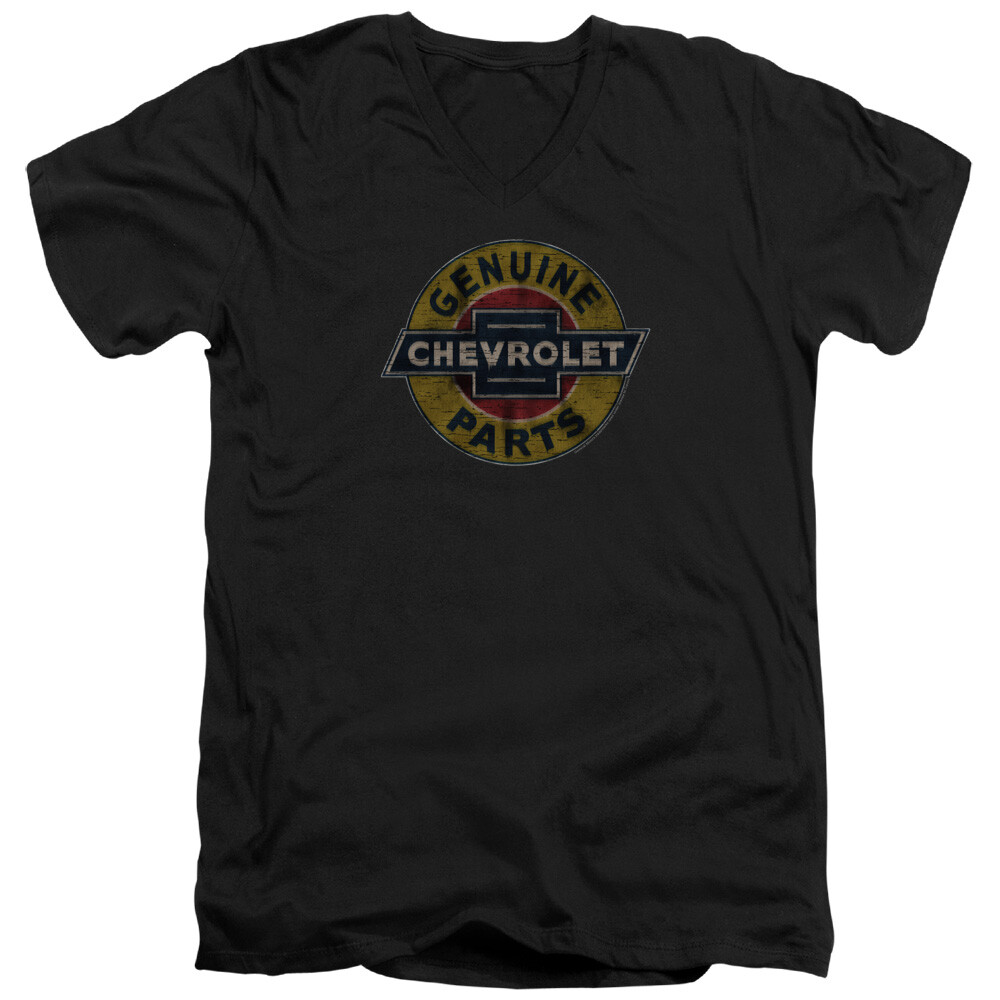 Chevrolet - Genuine Chevy Parts Distressed Sign Premium Canvas Adult Slim Fit 30/1 Chevrolet - Genuine Chevy Parts Distressed Sign Premium Canvas Adult Slim Fit 30/1