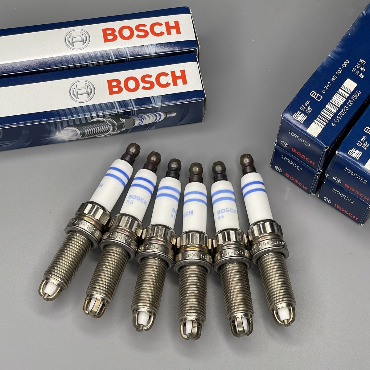 BOSCH OE Spark Plug 6PCS For BMW E60 E90 E92 E93 135i 335i