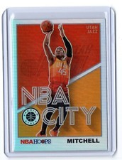 19-20 Premium Hoops NBA City Holo Donovan Mitchell #22 Utah Jazz