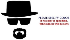 Heisenberg Breaking Bad Graphic Die Cut decal sticker Car Truck Boat Window 6"