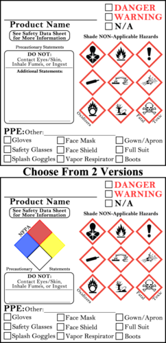 Ghs secondary label requirements