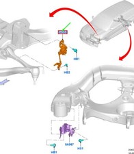 Capteur de hauteur de suspension avant FORD EXPLORER MK6 2459347 NEUF ORIGINAL