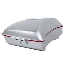 Razor Trunk Fit For Harley Road Glide 2014-2024 Candy Red/Silver Honeycomb Fade