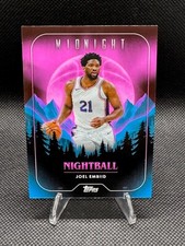 JOEL EMBIID 2023-24 Topps Midnight #NB-18 Nightball Insert Philadelphia 76ers