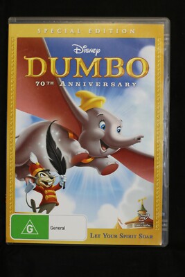 Disney Dumbo - 70th Anniversary (DVD 2012) R 4 Preowned  (D550)