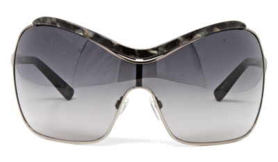 Just Cavalli Sunglasses Women's Oversized Shield Gunmetal JC504S 05B NEW!