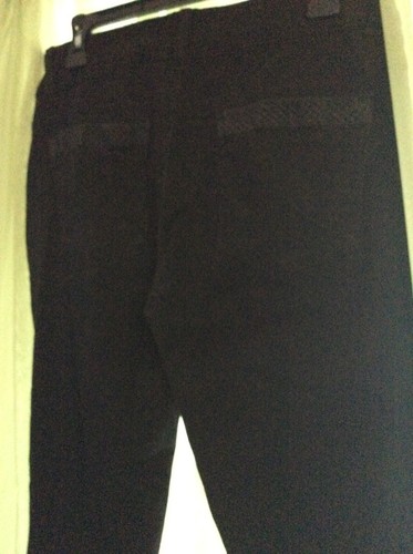 Women's sz 11 12 Scandal Jeans super Stretch black denim 27" inseam pants - Picture 9 of 10
