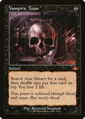 mtg final fantasy tutor Demonic Tutor [696] [Borderless] [Frame Break] [Commander Masters]  [Non-Foil] – Face to Face Games main image 1