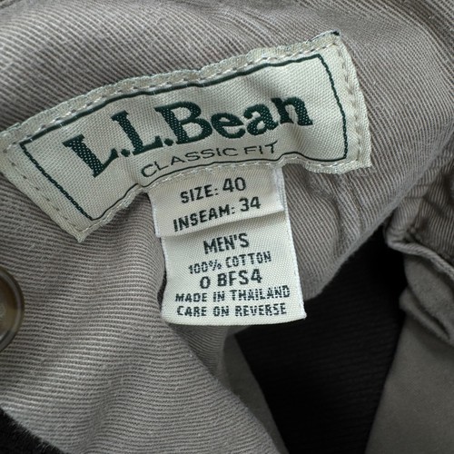L.L. Bean Corduroy Pants Men's 40x34 Brown Straight Textured Baggy Y2K Vintage - Picture 3 of 12