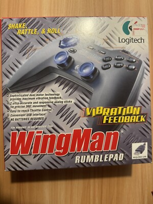 Logitech RumblePad Wired USB PC Video Game Controller Gamepad Gaming 2000