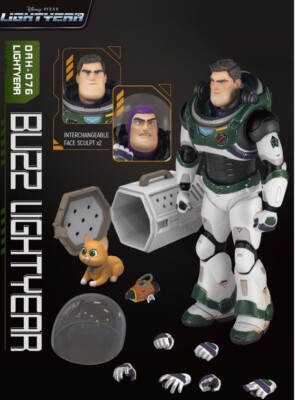 Beast Kingdom Buzz Lightyear Action Figure DAH076 Light Up Alpha Suit Disney New