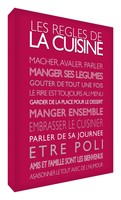 Feel Good Art Modern Typographic/kitchen Rules Raspberry Canvas Wall Art Fram... Feel Good Art Modern Typographic/kitchen Rules Raspberry Canvas Wall Art Fram...
