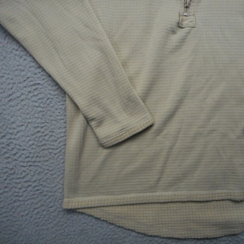 Camisa del Ejército de los Estados Unidos para Hombre Pequeña Bronceada Peso Medio Térmica Base Capa Media Cremallera - Imagen 5 de 10
