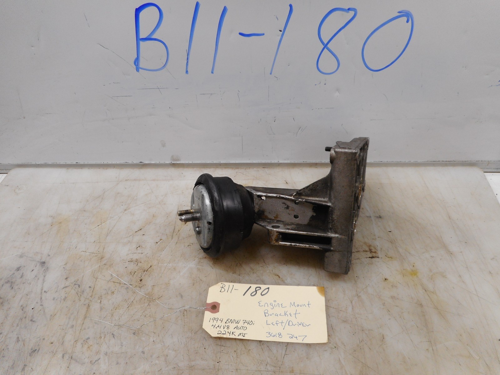 1994 BMW 740i Engine Mount Bracket Left Driver 3618247 for sale  