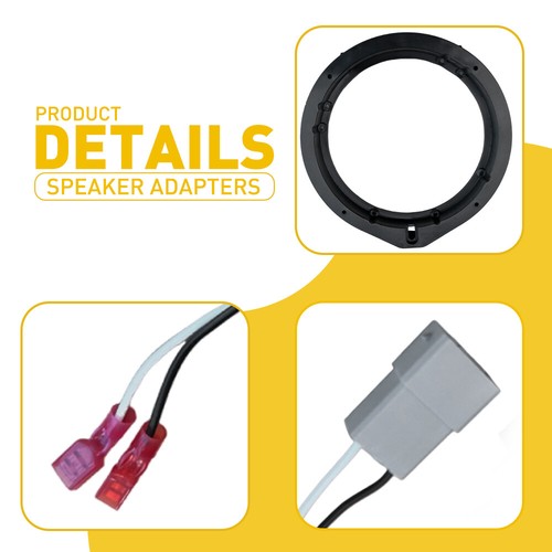 6.5"IN Front Car Door Speaker Adapter Plates & Harness Fit HONDA Civic 2012-2019 - Picture 9 of 19