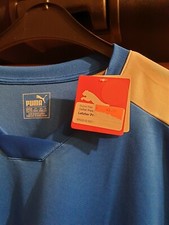 XXL duży sweter treningowy PUMA piłka nożna niebieski biały drycell zimowy ciepły niebieski czarny