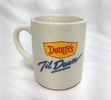 Denny's Restaurant Coffee Mug by Oneida "Til Dawn" Heat Changing Moon Sun Face