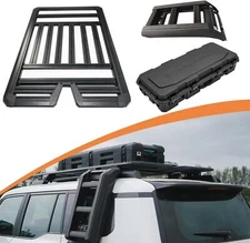 Roof Rack Cross Bars Rails Platform Ladder Box for 2024 2025 Toyota Land Cruiser