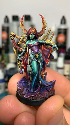 Painted Reaper D&D Miniature Ghoul Queen Female Drow Priestess