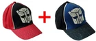 Transformers 2 Set Autobots Children Cap Basecap Optimus Prime red black size 52