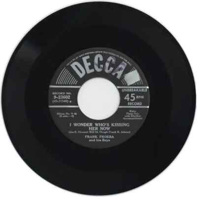 Frank Froeba And His Boys Down By The Old Mill Stream MONO Vinyl Single 7inch