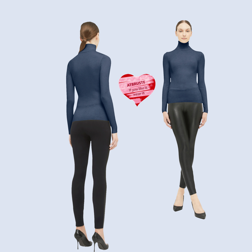 Wolford Merino Fine Rib Pullover • L • dust blue .. Ultra-weich, gerippter Look - Bild 7 von 10