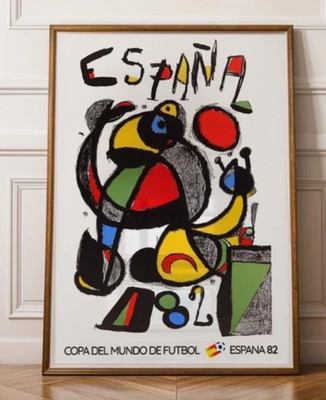 Espana 82 Copa del Mundo Spain Football Art Poster