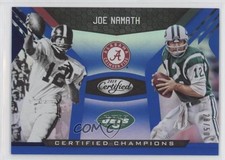 2018 Certified Certified Champions Mirror Blue /50 Joe Namath #9 HOF 10lp